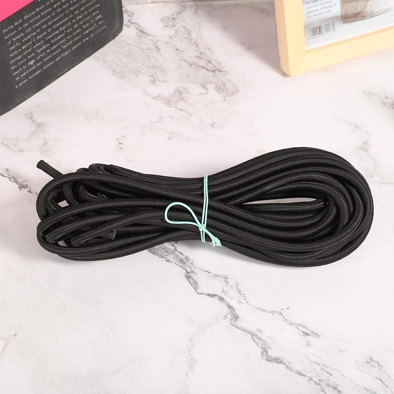 Yosoo123 Clothes Round Elastic Polyester Cord, 7mm Diameter, 10m Length,
