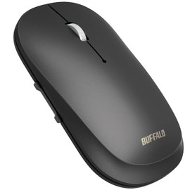 Buffalo BSMBB535NBK Wireless Mobile Mouse, Bluetooth FLEXUS, Thin, Lightweight, 5 Buttons, Wireless, Silent, BlueLED, MIL Standard Compliant, DPI Switching (600/1200), Presentation Mode, Power Saving