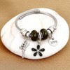 Zoe's Jewelry Stainless Steel Charm Bracelet, 8-9 Inch Adjustable Bangle