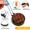 4-Pack Stainless Steel Egg Rings | Anti-Scald Folding Handle Egg