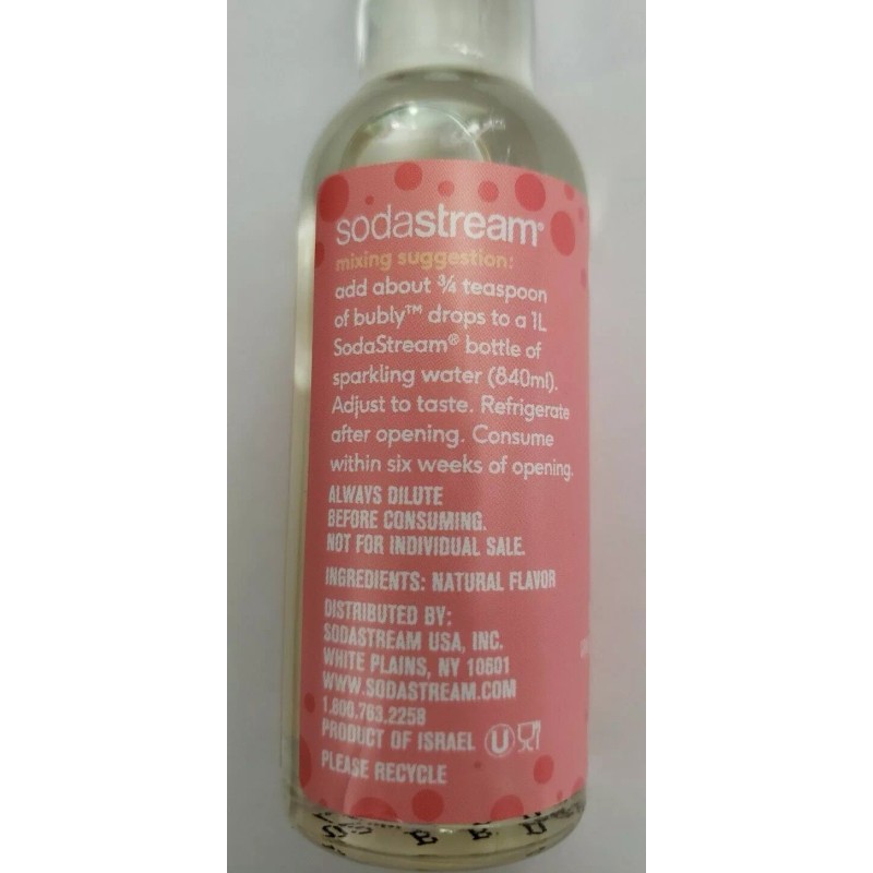 SodaStream - Bubly Drops - GRAPEFRUIT - Unsweetened Natural Flavor