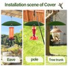 andergi 13" Bird Feeder Rain Cover,Bird House Dome,Hummingbird Feeder Guard,