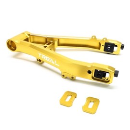 TREAL Aluminum 7075 Adjustable Rear Swing Arm CNC Billet Machined Upgrades for Losi Promoto MX Motorcycle(Gold)