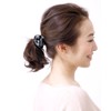 Vingtaine H7071-BK- Enamel Camellia Hair Elastic Elegant Flower Date Flower