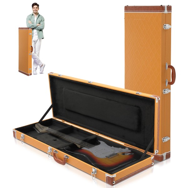 Glarry Ktaxon Hard Case Wooden Hard-Shell for GST GTL 170