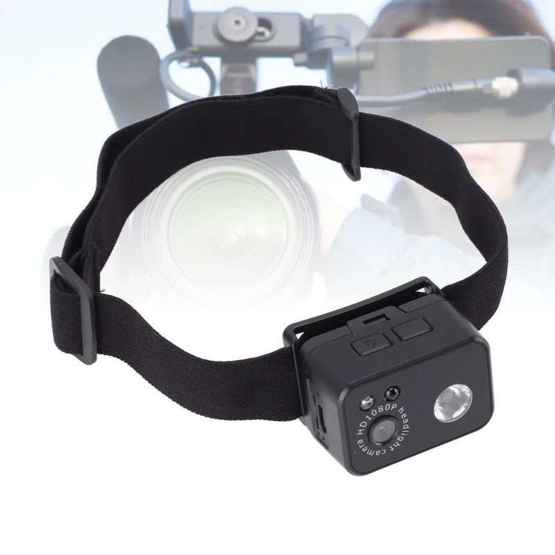 Headlamp Camera 3W LED 1080P 2MP Smart Sensor Headlamp Wearable