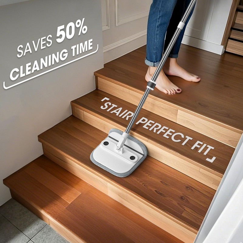 Mop and Bucket Set, Easy-to-use Spin Mop with Separate Dirty