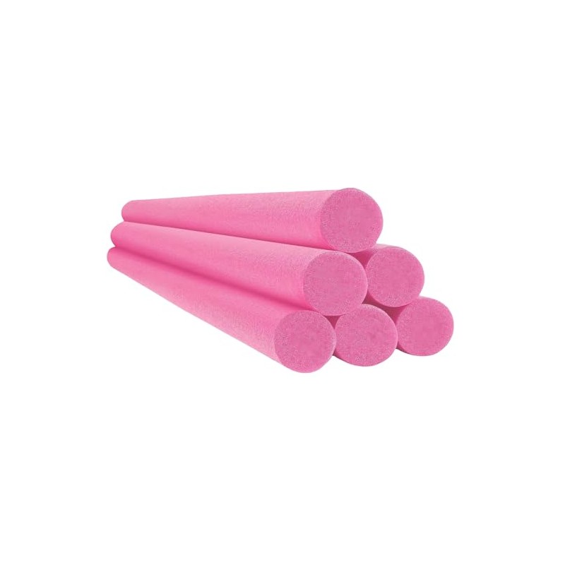 Chochkees Pink Pool Noodles 52" x 2.5" Inch Swimming Solid