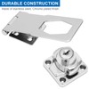 4 Pack Keyed Hasp Latch Lock 4 x 1-5/8 inch