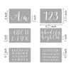 Letter Stencils for Painting on Wood - 42 Pack Large