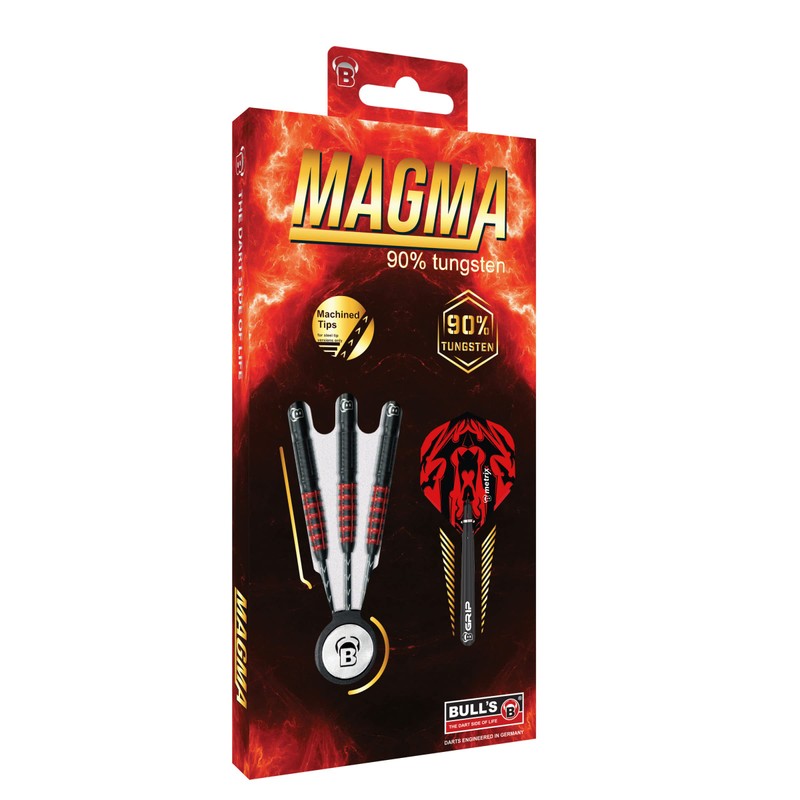 Bull's Magma Dart, Black/Red, 23 g