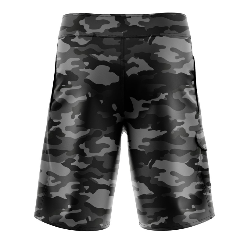 Tactical Pro Supply American Flag Board Shorts - Black Camo
