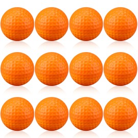 ywmigl 12 Pcs Foam Golf Practice Balls Soft Foam Balls for Golf Practice Realistic Feel and Flight Sport Training for Backyard Training Fun Indoor or Outdoor (Orange)
