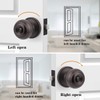 Probrico Colonial Style Door Knobs Door Locks (Privacy, Oil Rubbed
