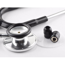 Dual Head Stethoscope for Medical EMT Students Nurse Doctor Vet Light Weight Optimum Stethoscope (Black)