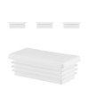 EMFA Lamellar Plugs 30 x 15 mm for Rectangular Tube