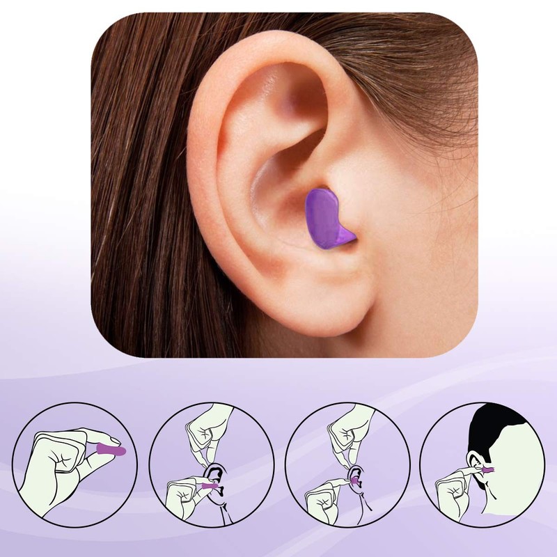 MOLDEX Soft Foam Earplugs Softies® Ear Plugs for Sleeping, Snoring,