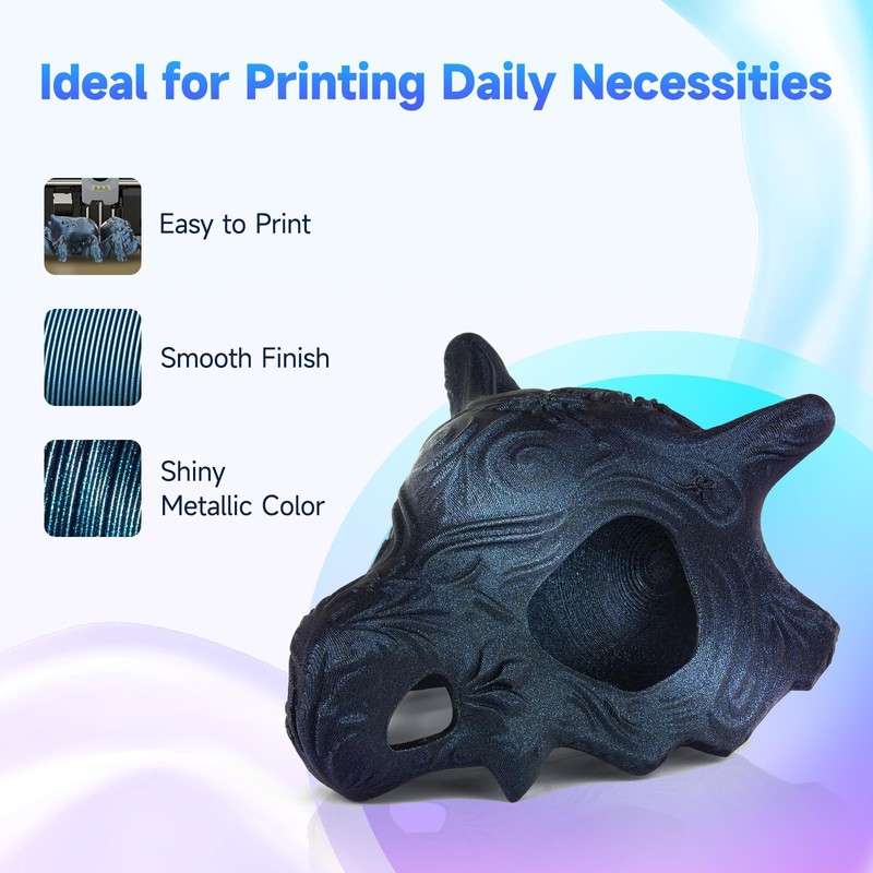 FilaBees High Speed PETG Filament 1.75mm Burnt Titanium,High Toughness 3D