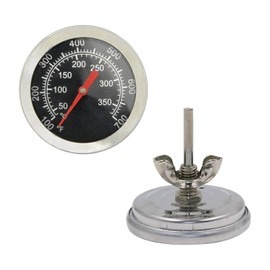 BBQ Grill Thermometer Temperature Gauge Heat Indicator Replacement for Charbroil, Chargriller, Jenn/Air, Perfect Flame, King Griller, Dyna-glo Gas Grills, 2 inch Dia. Stainless Steel BBQ Temp Gauge