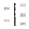 KWB HSS Metal Drill Bit DIN 338 Thread-Rolled), 209-720