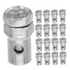 Ciieeo 20pcs Atv Throttle Cable End Caps Metal for Mini