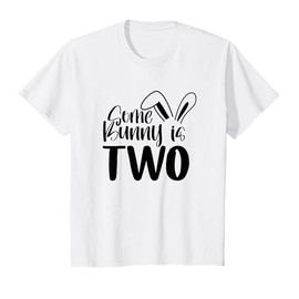 Some Bunny Is Two Easter Second Birthday Boys & Girls Outfit T-Shirt