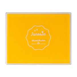 Ink Pad, 5x4'' Washable Stamp Ink Pad for Kids, Yellow