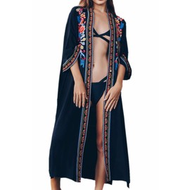 L-Peach Women Summer Beach Dress Cardigan Bikini Swimsuits Cover Ups One Size