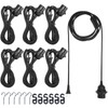 6 Pack Plug in Hanging Light Kit for Christmas E26/e27