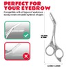 DINNAT Eyebrow Trimmer Scissor With Comb, Eyebrow Trimmers, Professional Precision