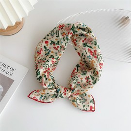 Pemilosci Cotton-Blend Bandana, Head Scarf, Headband, Head wrap, Hair Neck Scarf for Women 22 x 22 inch - FCS003