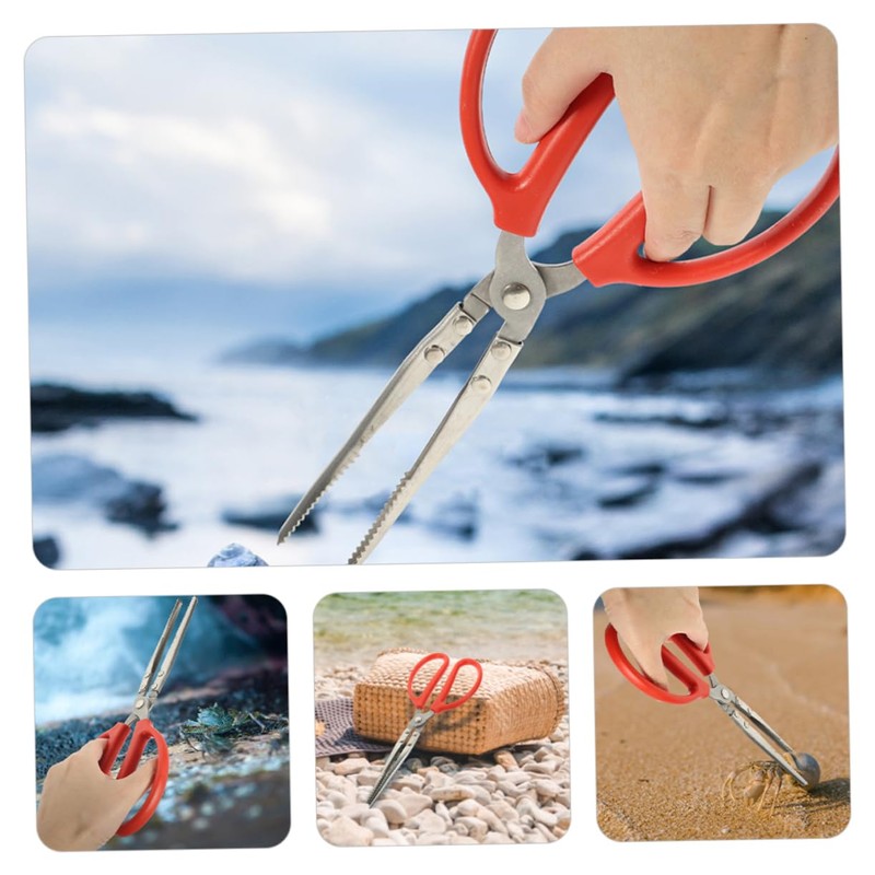 SHOWERORO Sea Crab Grabber Tong Multi-Functional Clamping Tool for Crabs