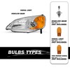 SOCKIR Compatible with 2001-2003 Honda Civic Headlight Assembly Replacement Driver