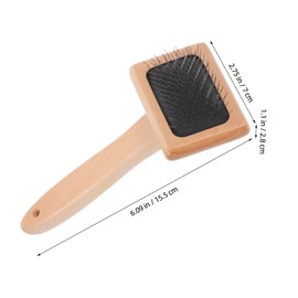 Operitacx Wooden Wool Carder Hand Brush for Manual Felting Ergonomic Design Wool Brush for Yarn Weaving Efficient Needle Felting Tool for Craft Projects