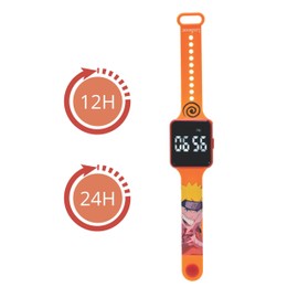 Lexibook, Naruto, Digital watch, 12-hour or 24-hour time display, Orange, DMW060NA