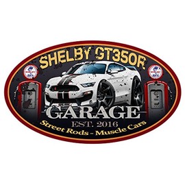 2016 2017 Shelby GT350R Mustang Muscle Car-toon Wall Art Graphic Decal Sticker (4 Ft)