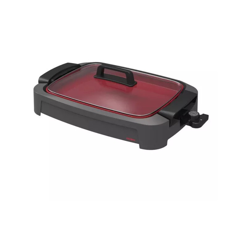 CRUXGG SMOKELESS 2-IN-1 INDOOR CERAMIC NONSTICK GRILL & GRIDDLE SMOKE