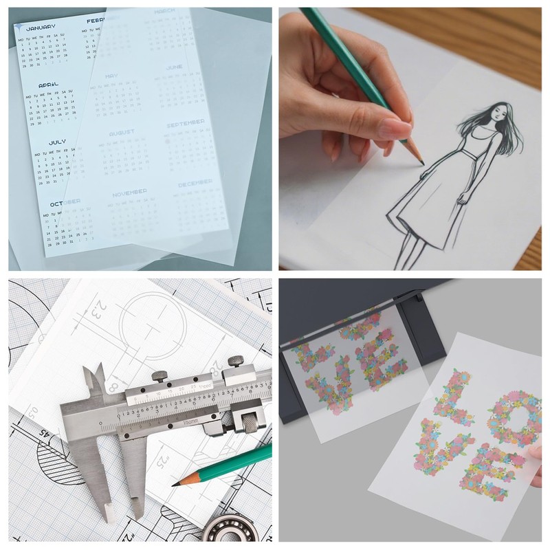 50 Sheet A4 Stencil Paper – Blank Translucent Stencils Sheets