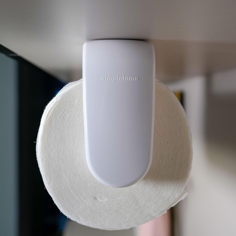 simpletome Paper Towel Holder Under Cabinet or Wall Mount ONE