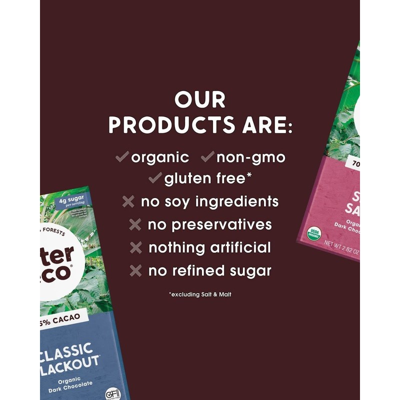 Alter Eco | Classic Blackout | 85% Pure Dark Cocoa,
