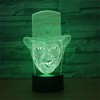 Novel Smart Touch Clown 3D Remote Control ILLusion Night Light