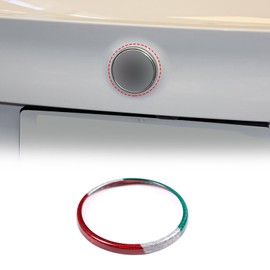 LLKUANG Fibra de carbono para Alfa Romeo Giulia/Stelvio 2020 con logotipo trasero, accesorios para automóviles (estilo de 3 colores)