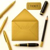 Cranberry C5 Gold Envelopes 162x229mm, 10 Pack