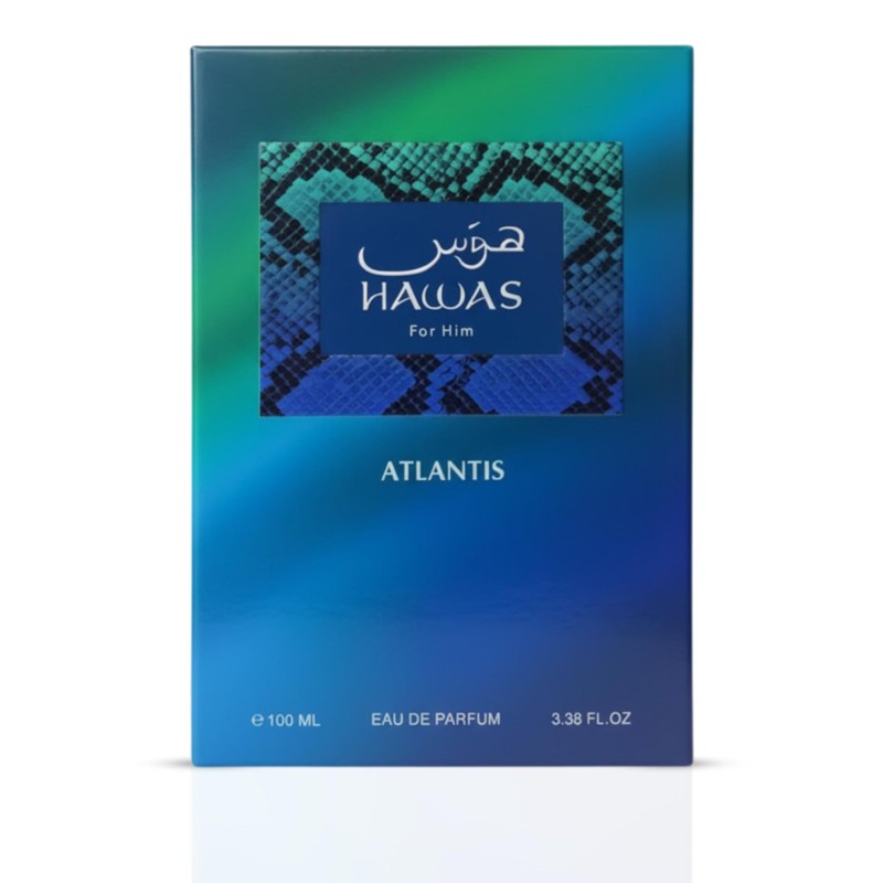 RASASI Hawas Atlantis Eau de Parfum for Men, 100ml (3.4