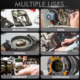 TOAUTO Digital Soldering Iron Station Kit SMD Rework Welder Kit Variable Temperature US - 90W Black Soldering Iron Station