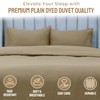 Imperial Rooms Single Duvet Cover Set Brushed Microfiber Plain Beige