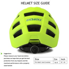 Exclusky Bike Helmet Mountain Bike Helmet for Adults Lightweight MTB Cycling Helmet for Men Women Adjustable Bicycle Helmet with Visor
