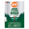 OFF! OFF! Deep Woods Mosquito and Insect Repellent Wipes, Long