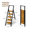 Mayi Plus 5 Step Ladder,Portable Step Ladder with Anti-Slip Wide