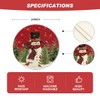 Artoid Mode - Juego de manteles individuales redondos de Navidad